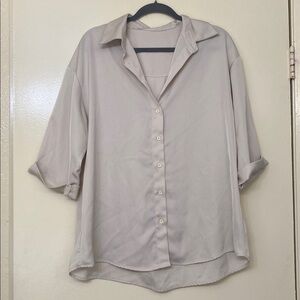 Cider Cream Button-Up Shirt